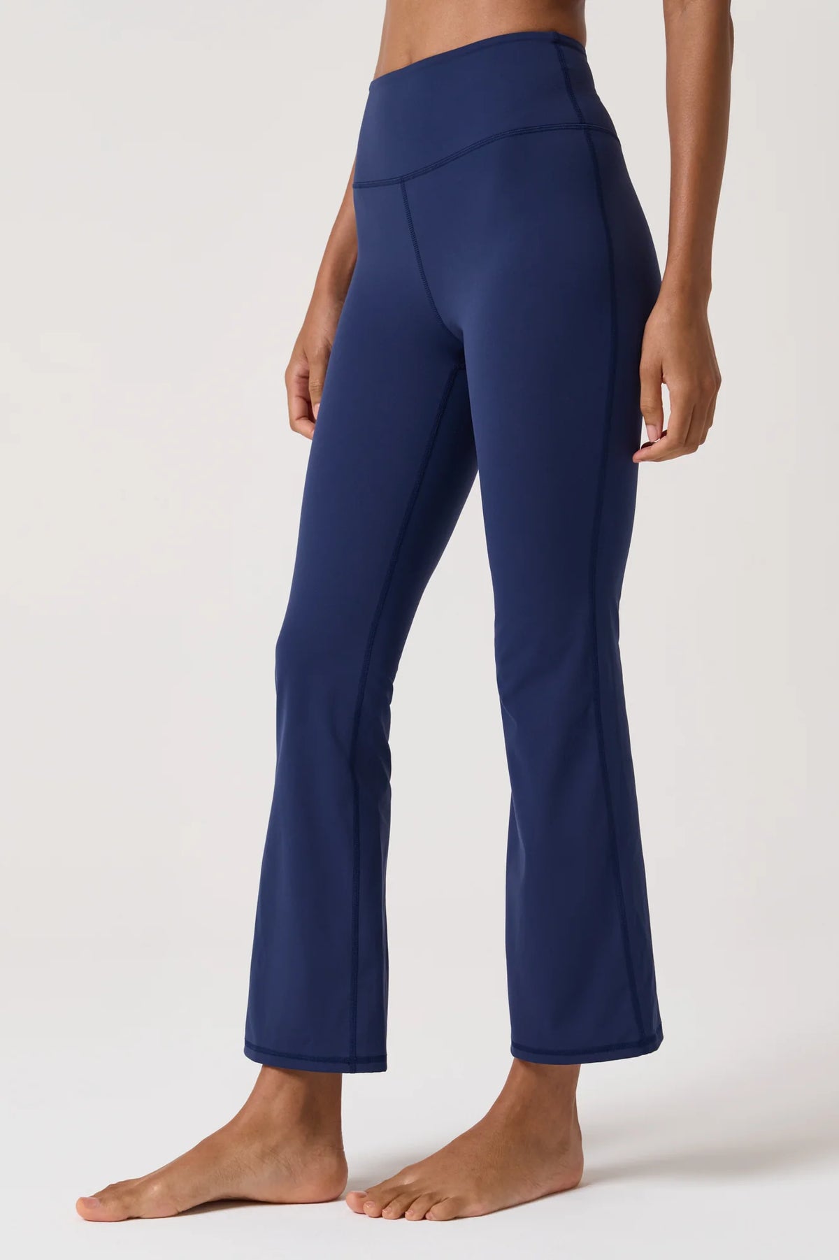 Spiritual Gangster EuphoriaLift Crop Flare Legging- Indigo