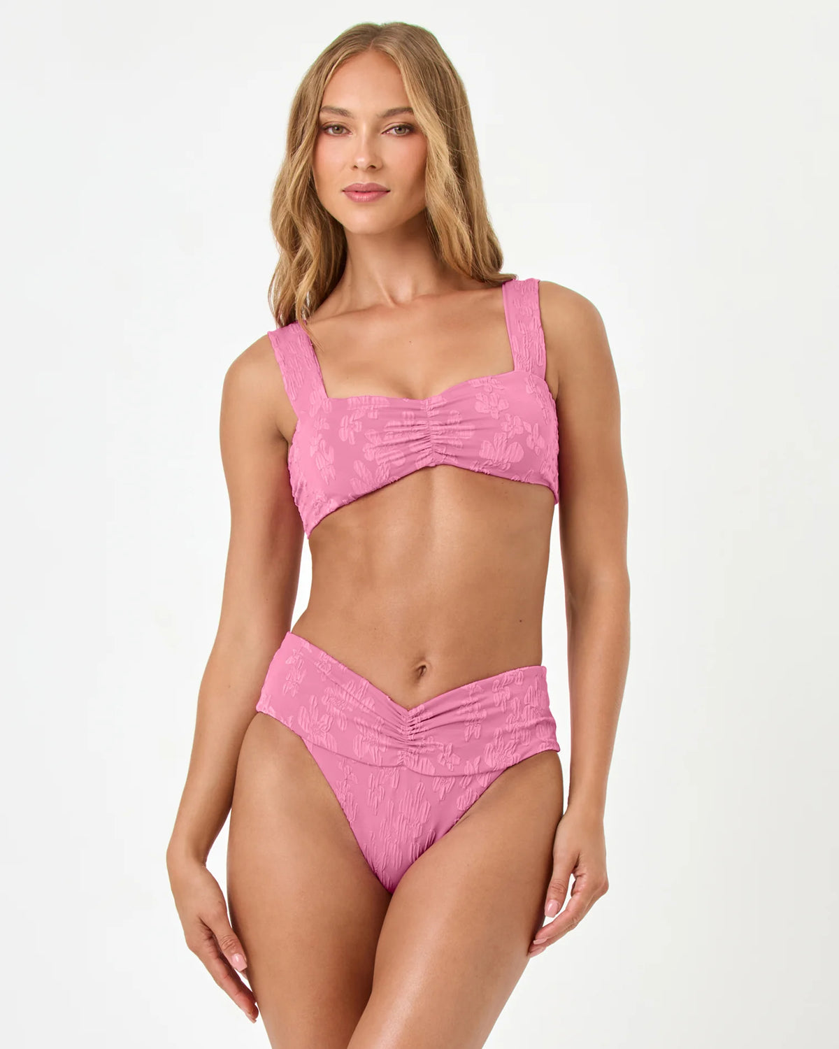 L*Space Bardot Classic Bottom - Hottest Pink