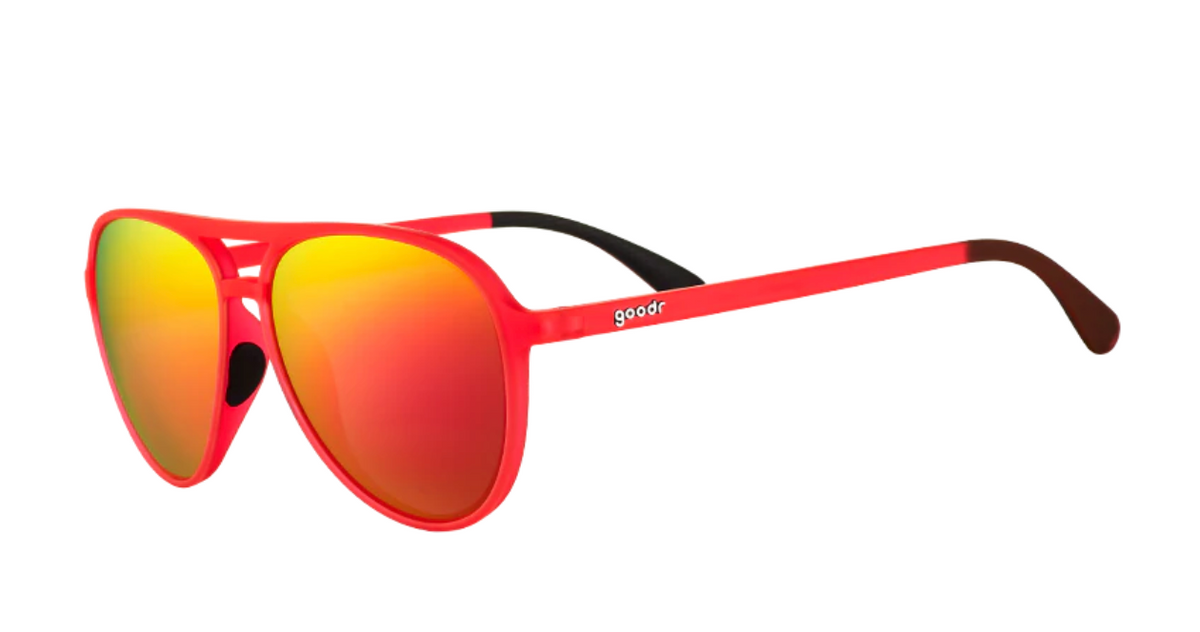 goodr Captain Blunt&#39;s Red Eye Sunglasses