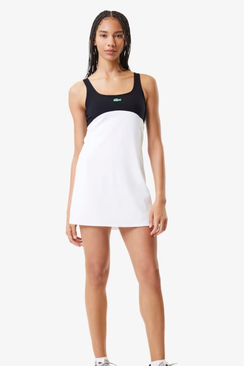 Lacoste Women&#39;s x Bandier All Motion Colorblock Dress - White