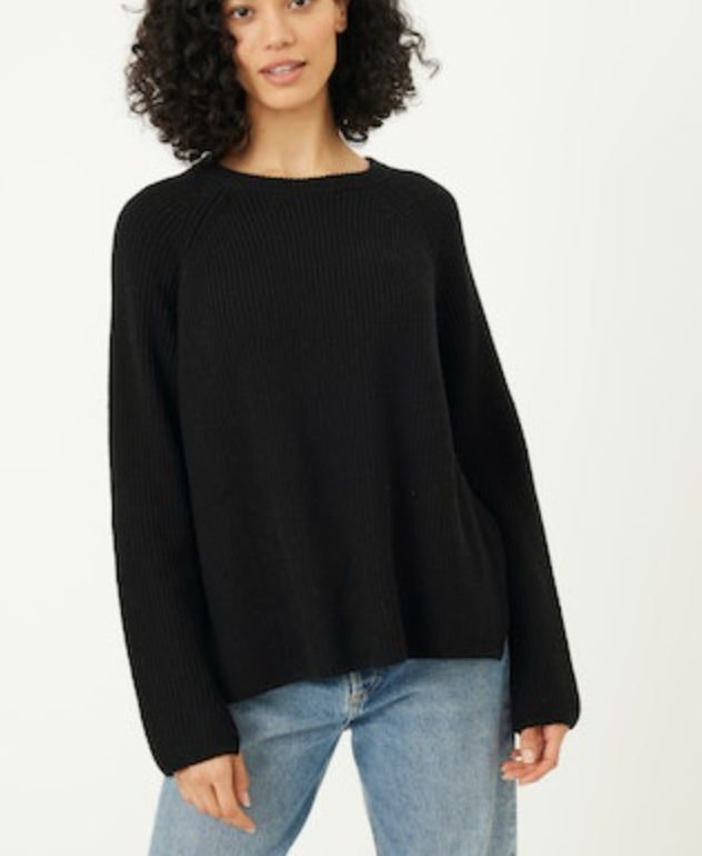 Stitches + Stripes Alice Pullover - Black