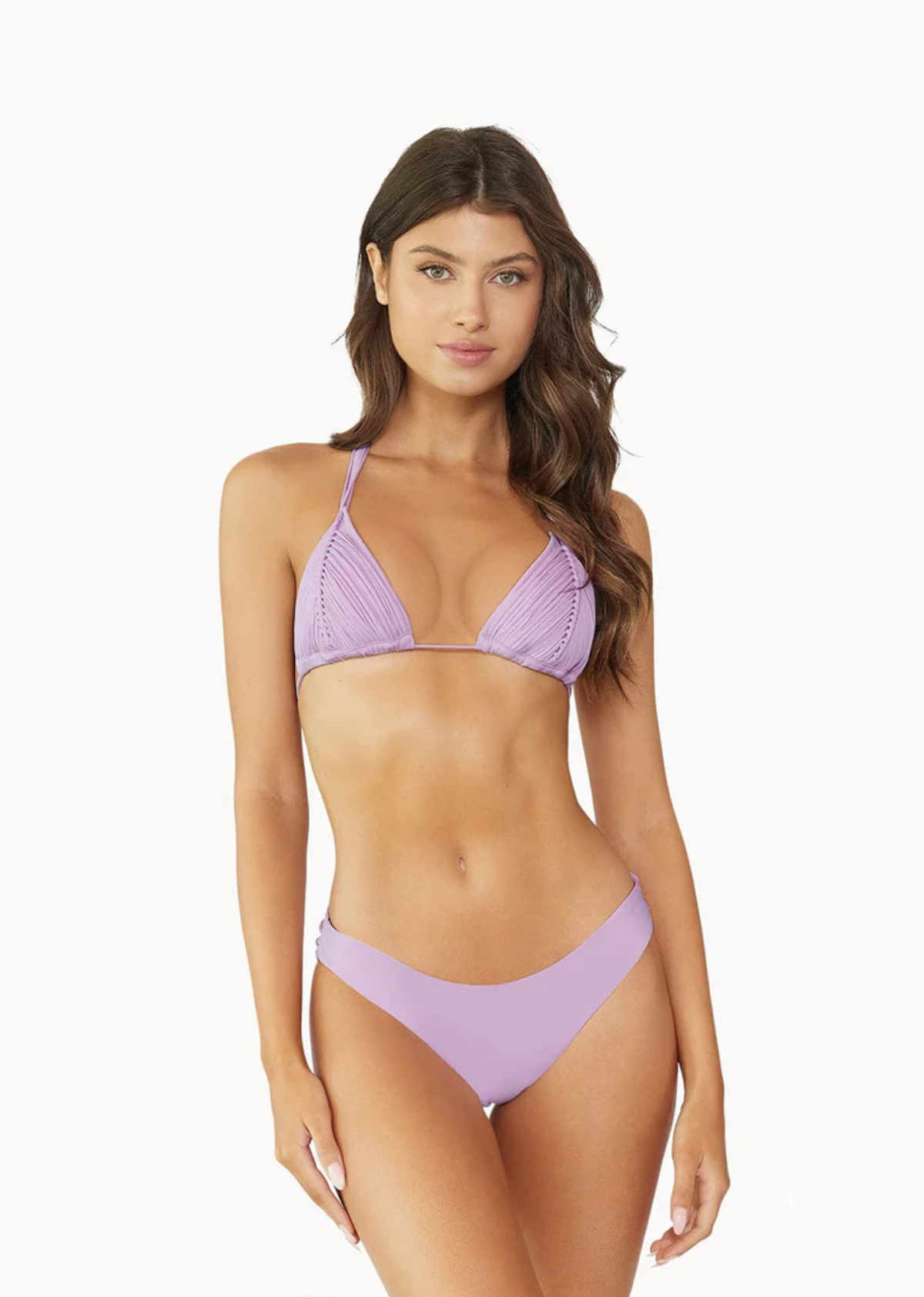 PQ Swim Basic Ruched Bottom - Violet