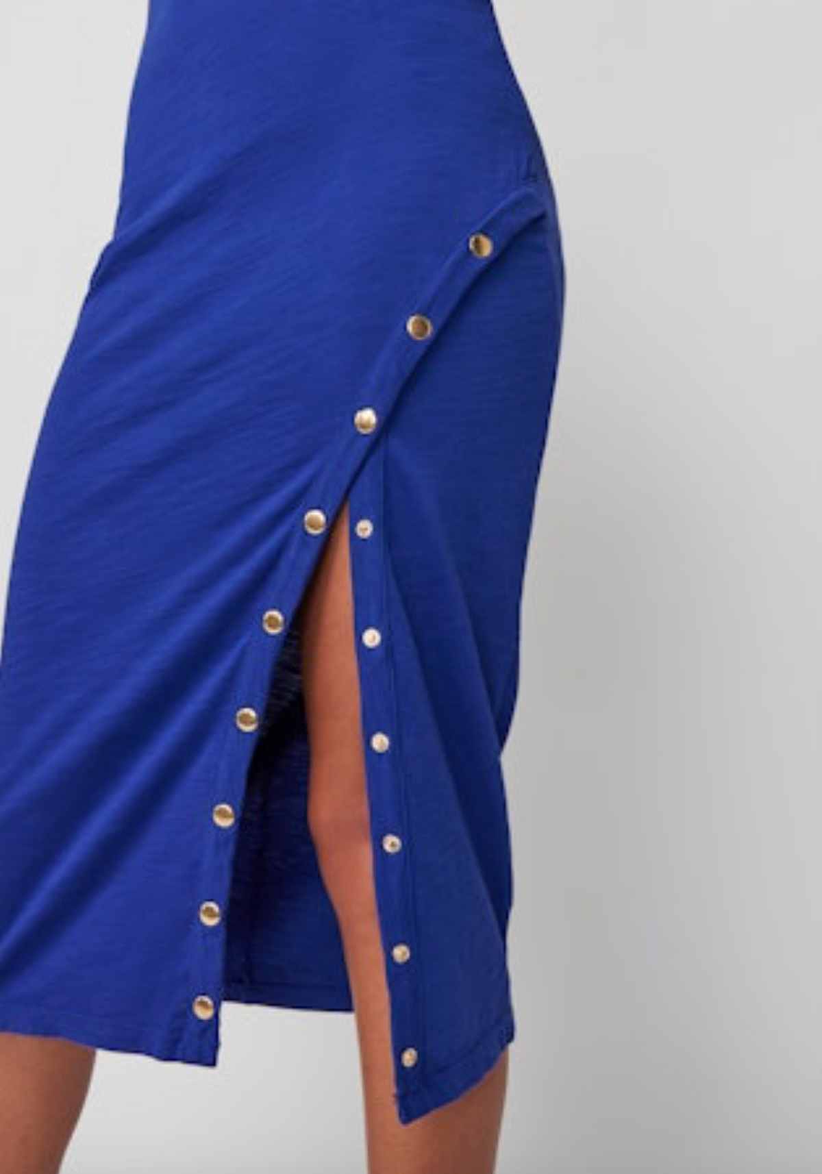 Nation Ltd. Sevan Dress with Button Detail - Cobalt