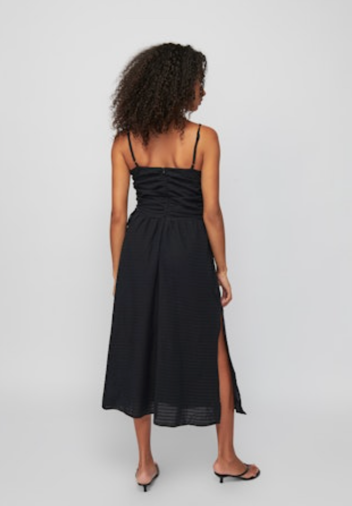 Nation Ltd. Peppa Ruched Sundress - Jet Black