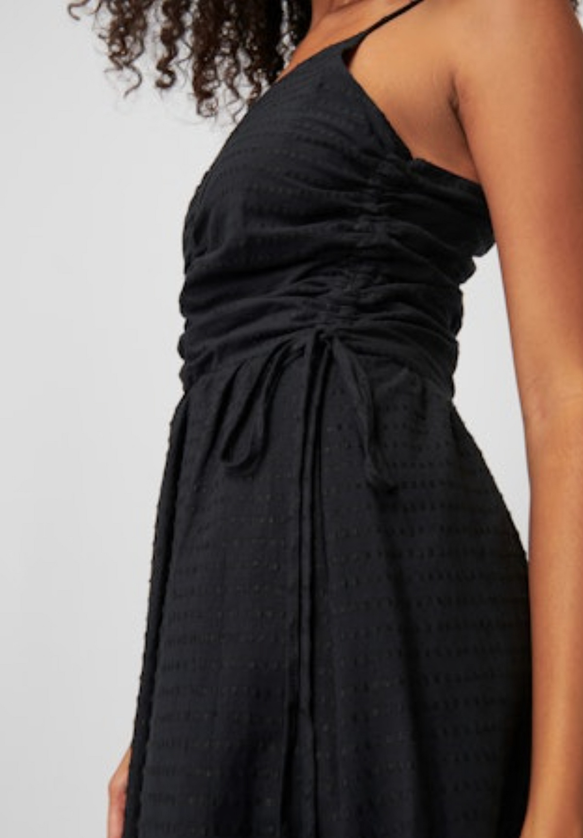 Nation Ltd. Peppa Ruched Sundress - Jet Black