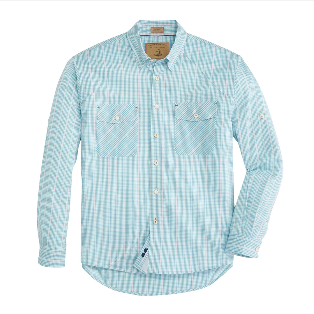 Onward Reserve Samphire Waterfront Performance Fishing Shirt - Cabana Blue