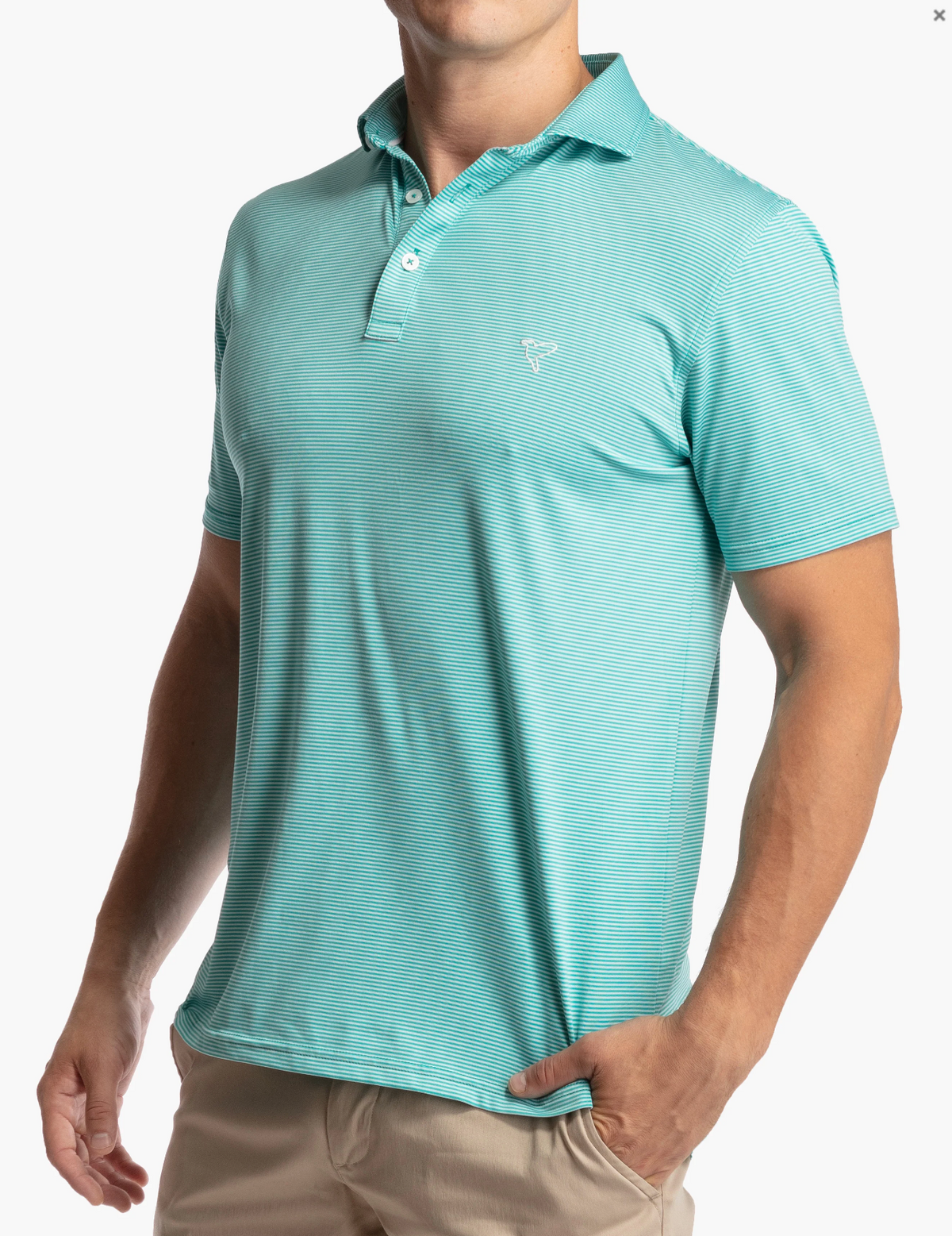 Birddogs Slanderson Cooper Polo - Green Stripes