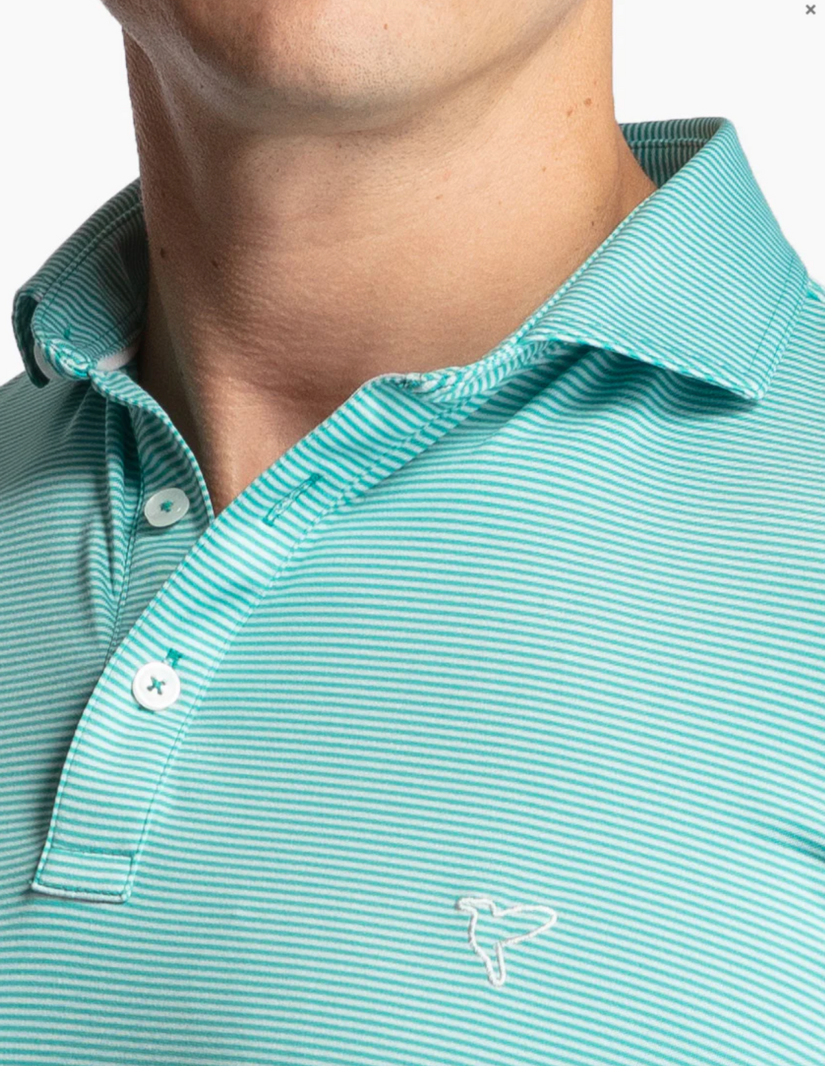 Birddogs Slanderson Cooper Polo - Green Stripes