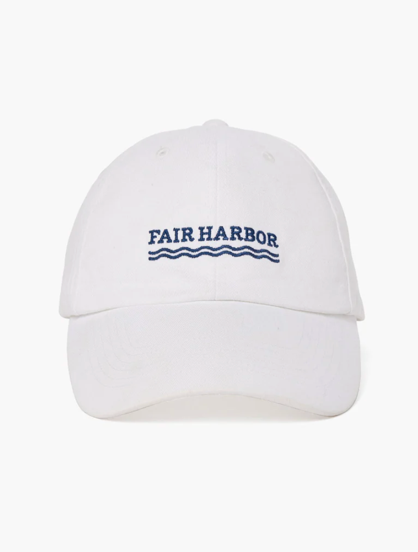 Fair Harbor The Boardwalk Dad Hat - White