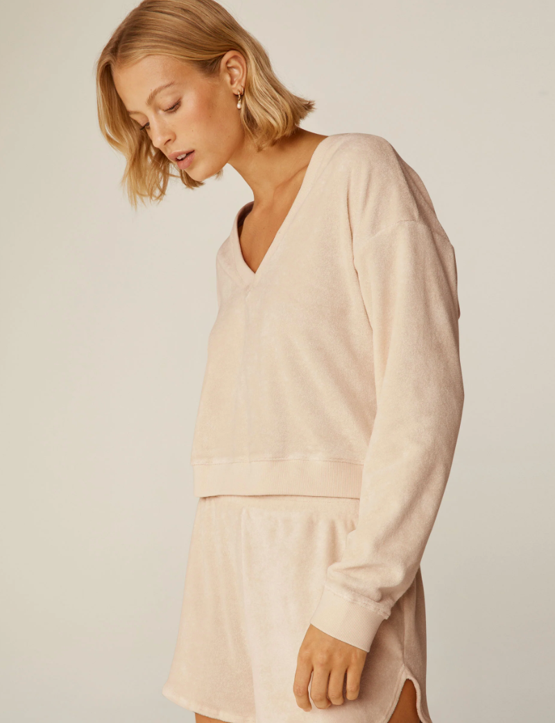 Beyond Yoga Tropez Pullover - Pristine Cream