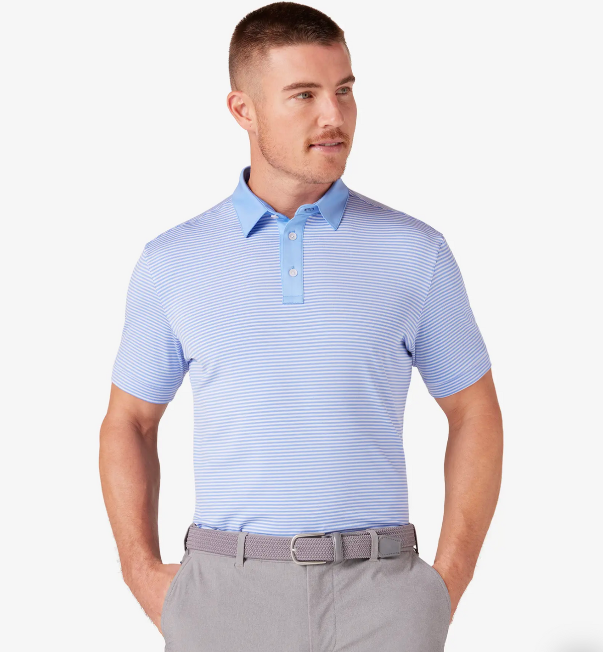 Mizzen + Main Versa Polo - Provence Stripe