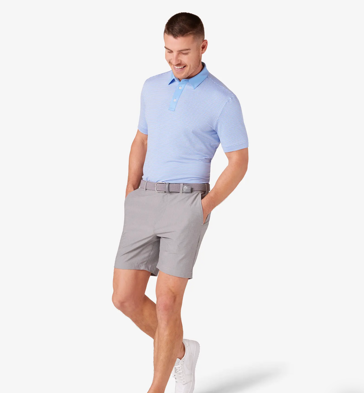 Mizzen + Main Versa Polo - Provence Stripe