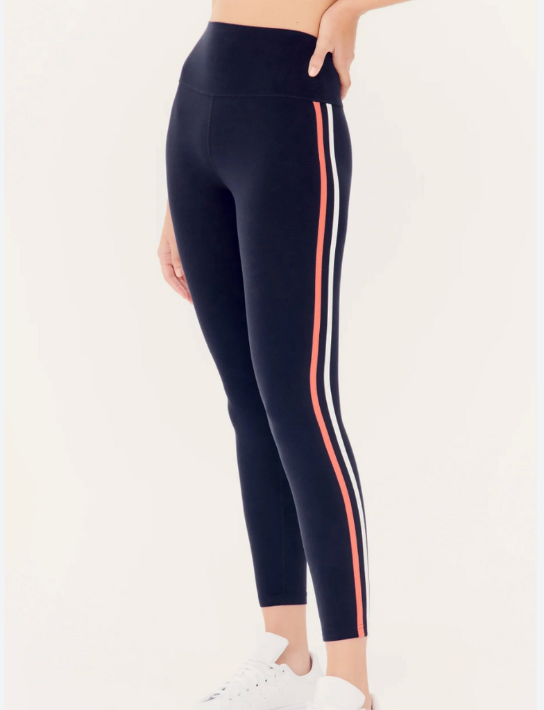 NEW $128 Splits 59 Bella High Waist TechFlex 7/8 Leggings Sz buy Sm Orange Navy Tan.