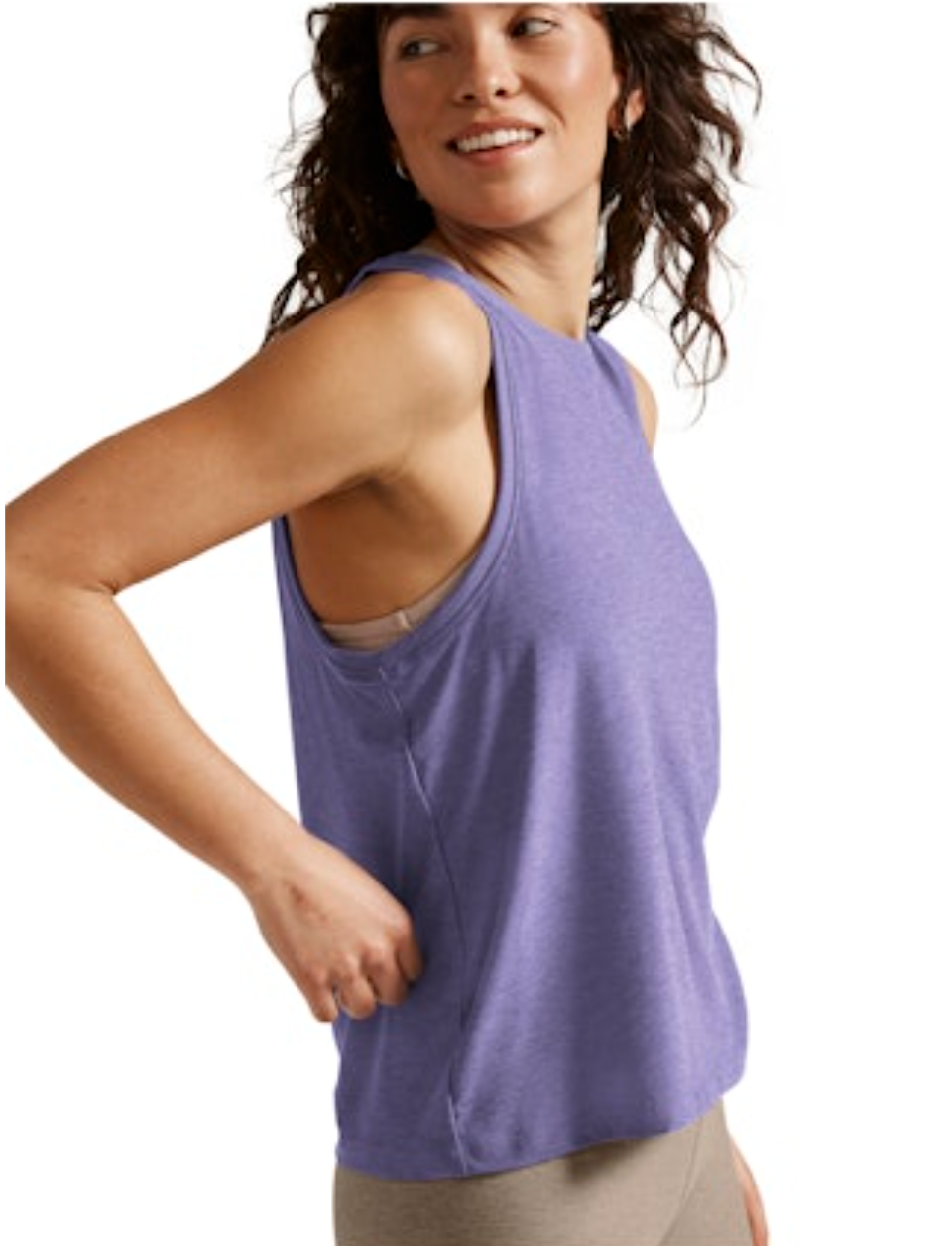 Beyond Yoga Featherweight Rebalance Tank - Indigo Heather