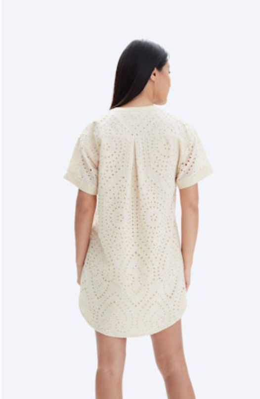 CHRLDR Eyelet Lydia Dress- Sand