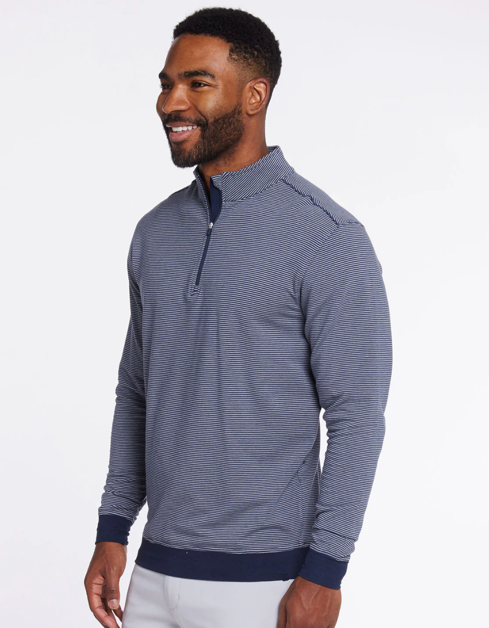 Tasc Cloud 1/4 Zip - Classic Navy/Alloy