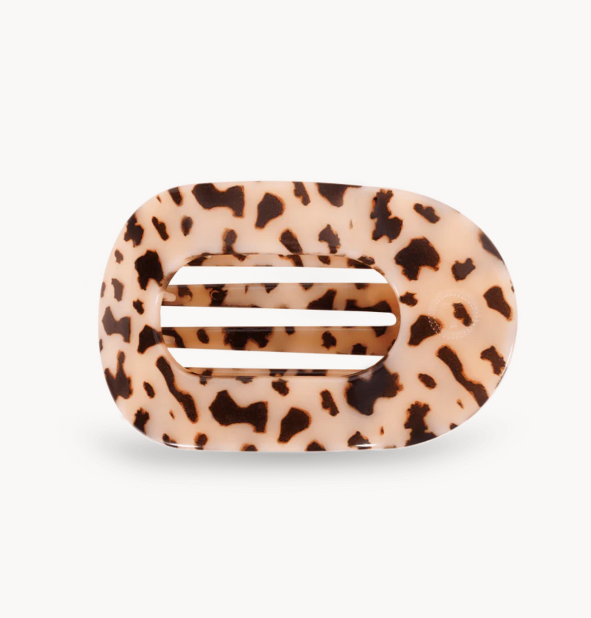 Teleties Flat Round Clip - Blonde Tortoise