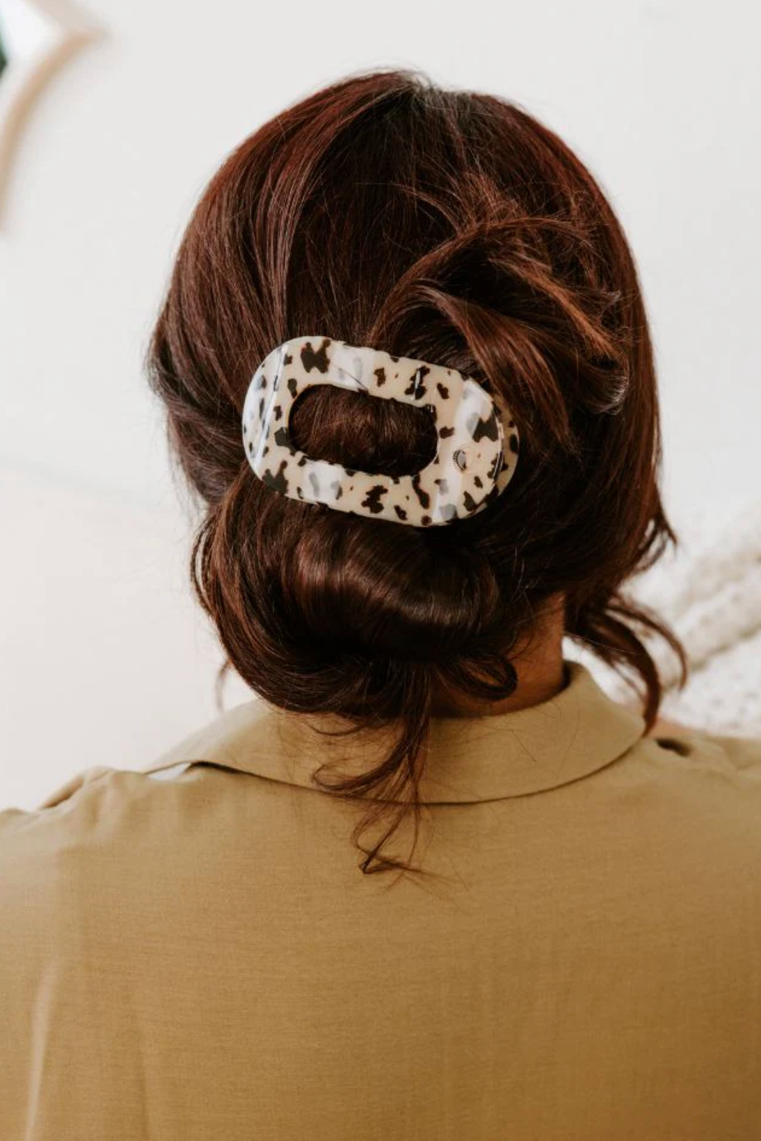 Teleties Flat Round Clip - Blonde Tortoise