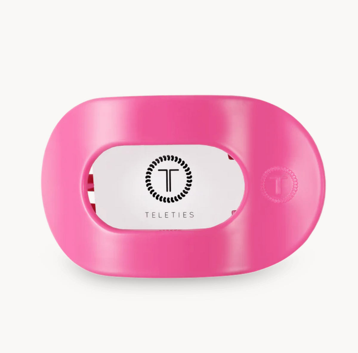 Teleties Flat Round Clip - Paradise Pink