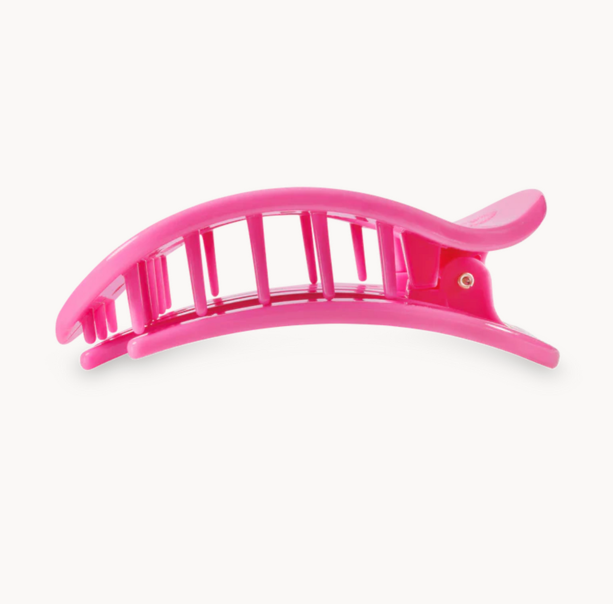 Teleties Flat Round Clip - Paradise Pink