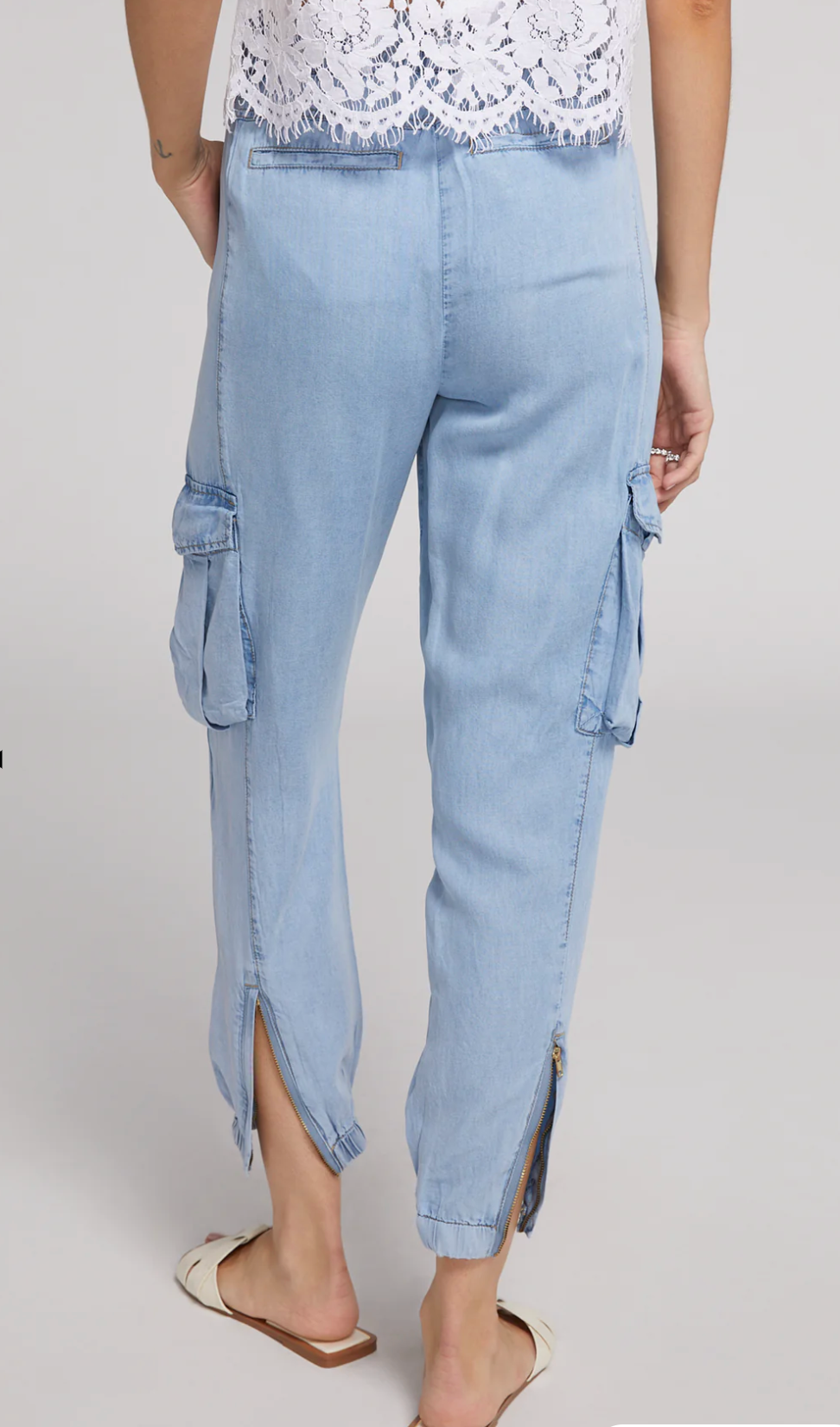 Generation Love Chandra Denim Jogger - Light Blue