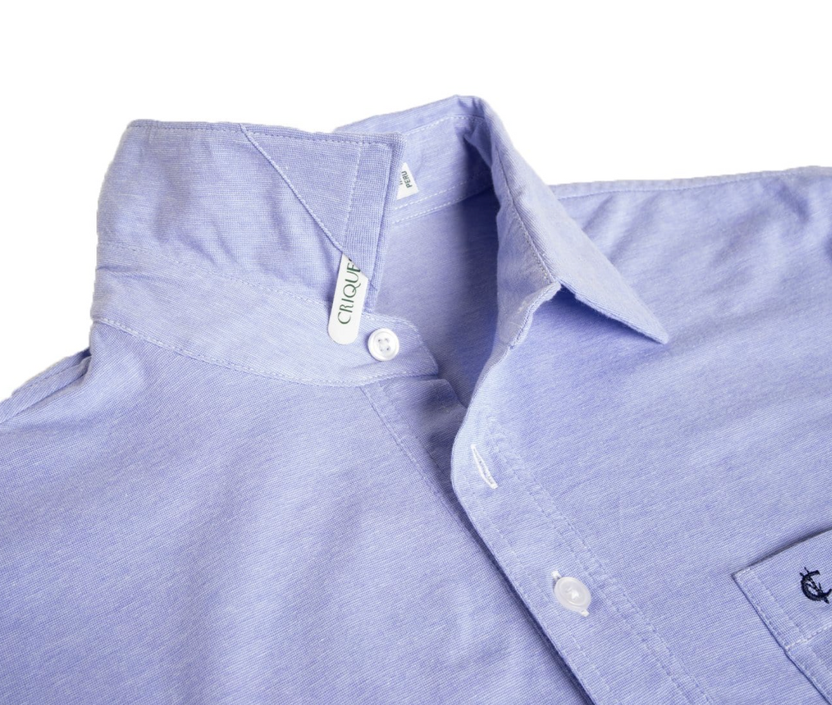 Criquet Top-Shelf Players Polo - Bluebonnet Microstripe