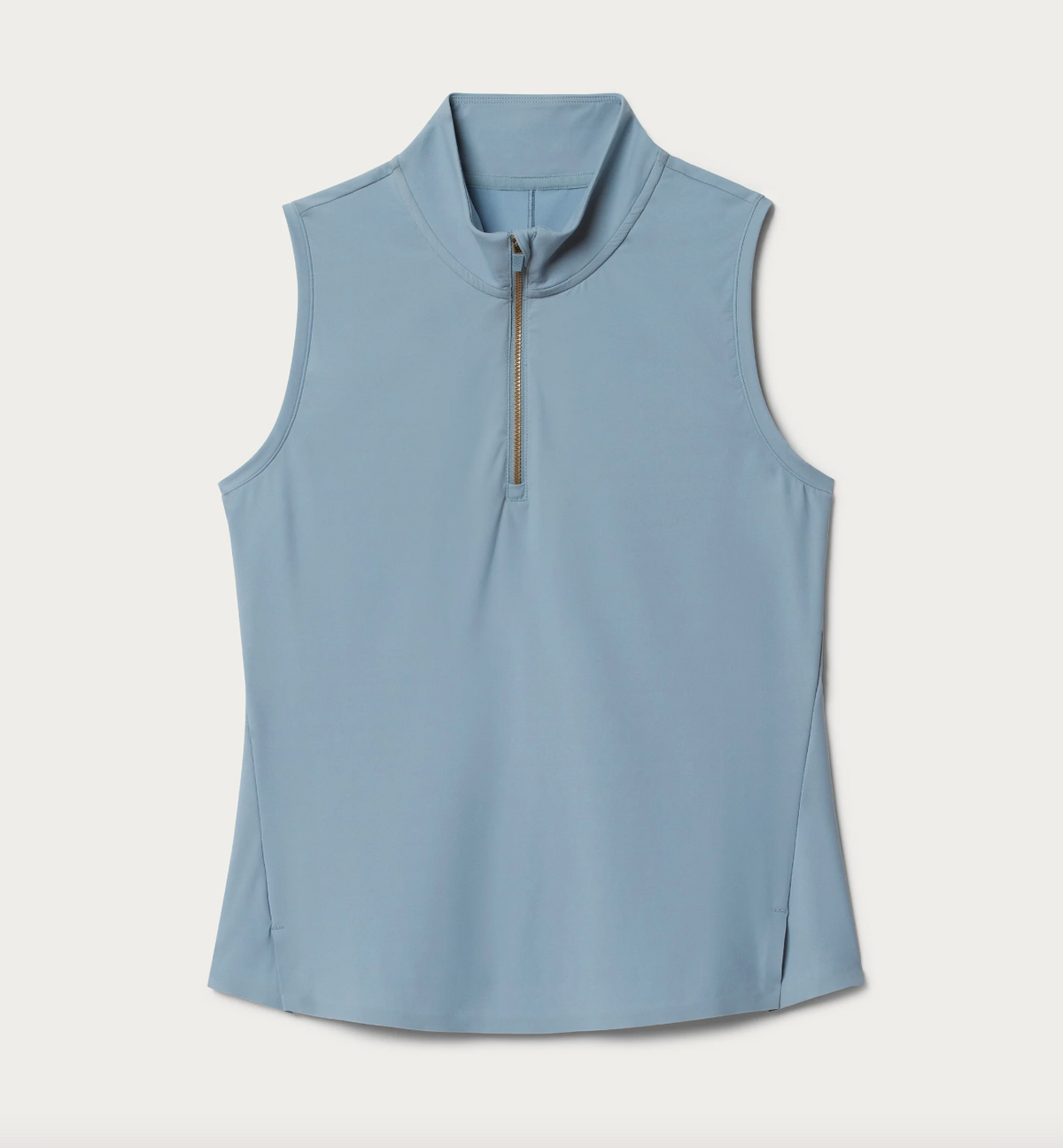 Rhone Apparel Course to Court Sleeveless Zip Mock - Blue Mist