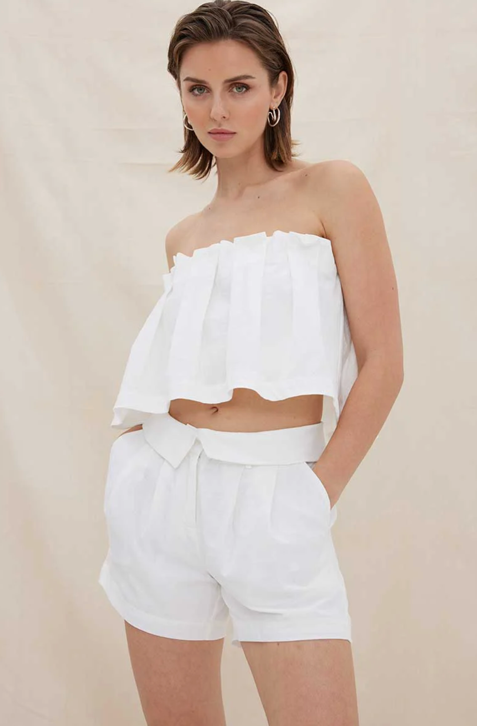 Sovere Allegra Bodice Top - White