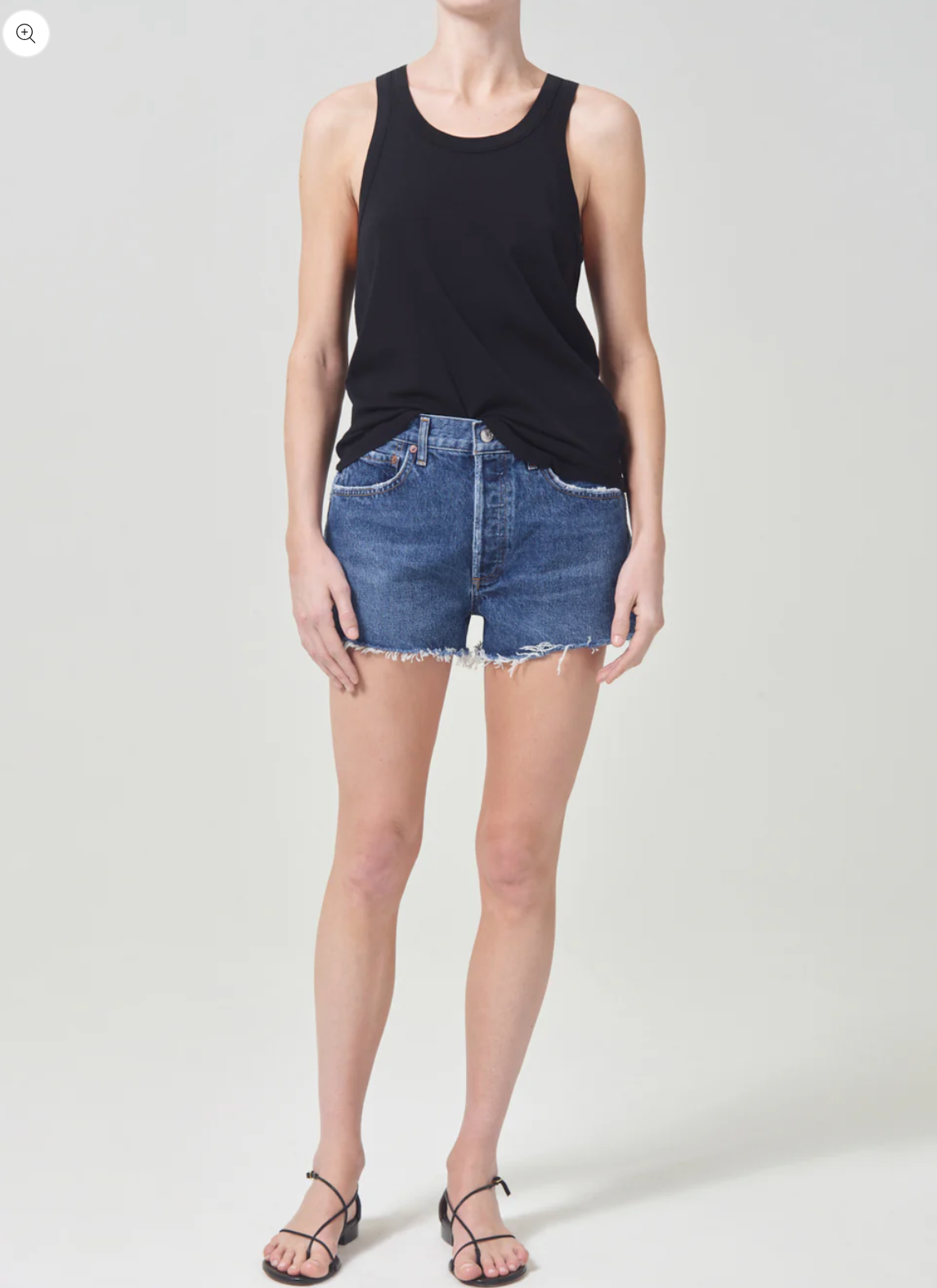 AGOLDE Parker Vintage Cut Off Short (With Slit) - Caution