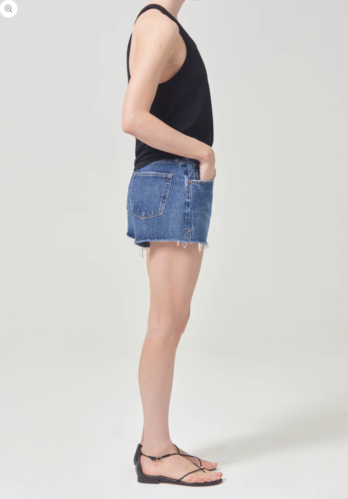 AGOLDE Parker Vintage Cut Off Short (With Slit) - Caution