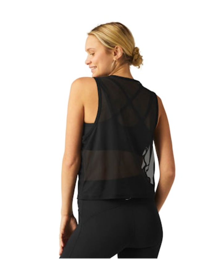 Beyond Yoga Show Off Mesh Tank - Black