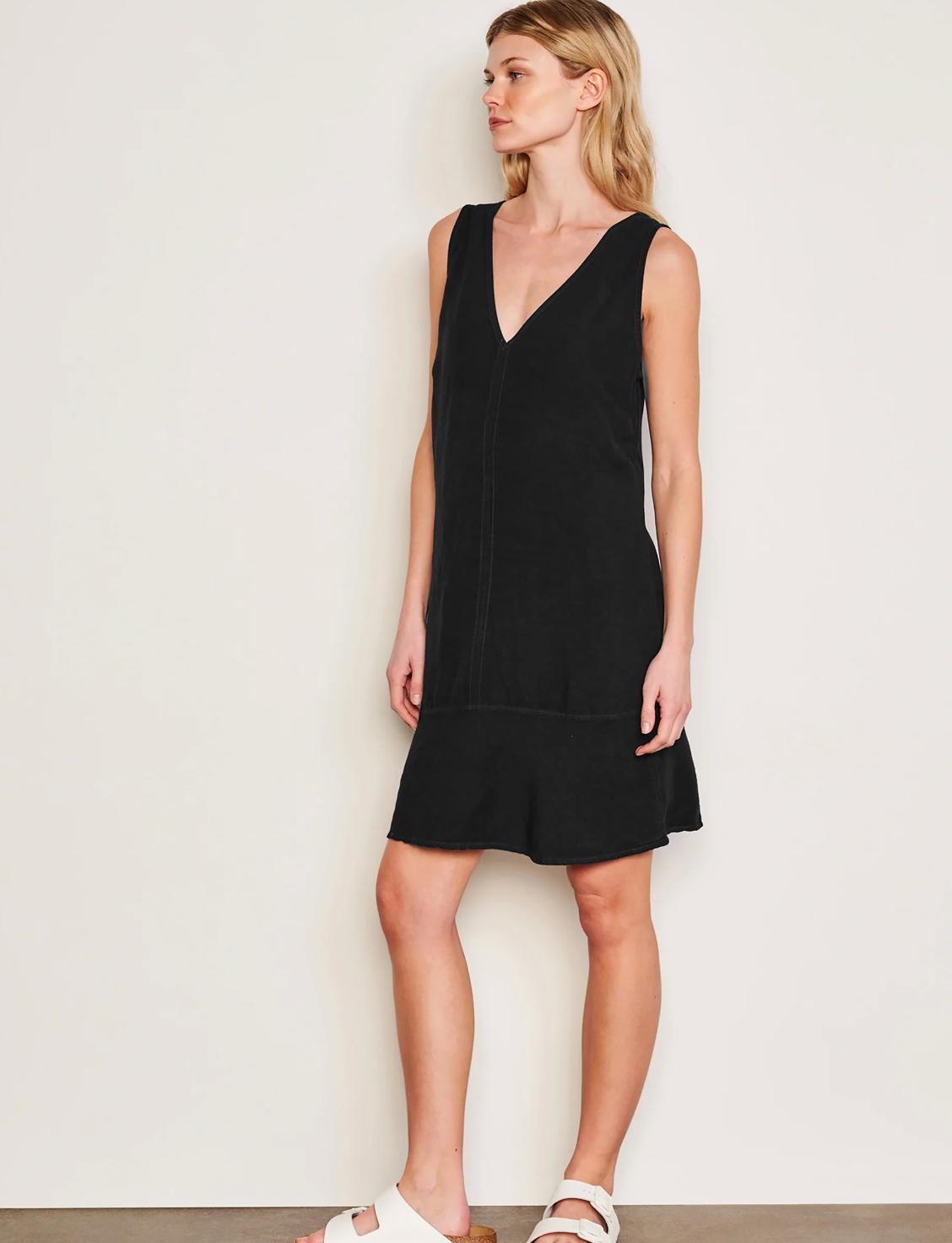 Sundry Short Shift Dress - Black