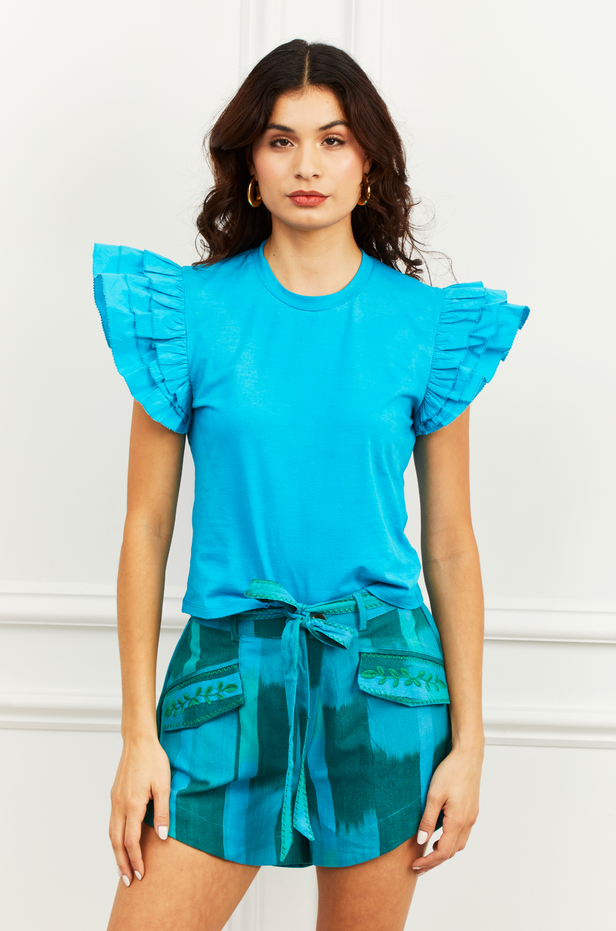 Love The Label Jansa Tee - Caneel Blue