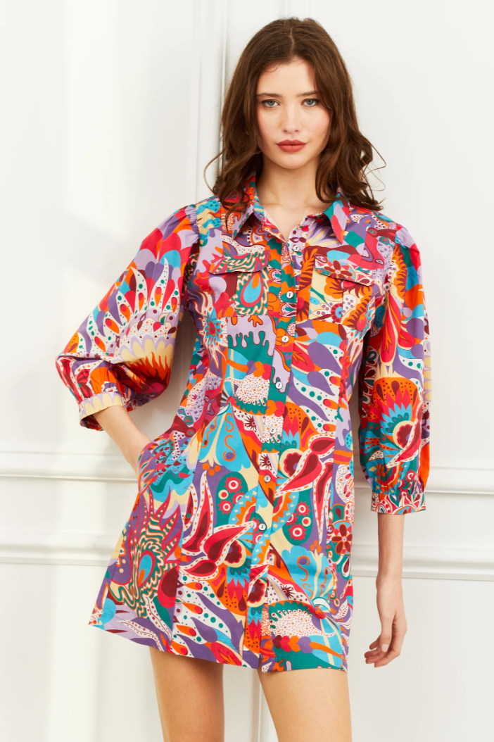 Love The Label Sula Dress - Magic Hour Print