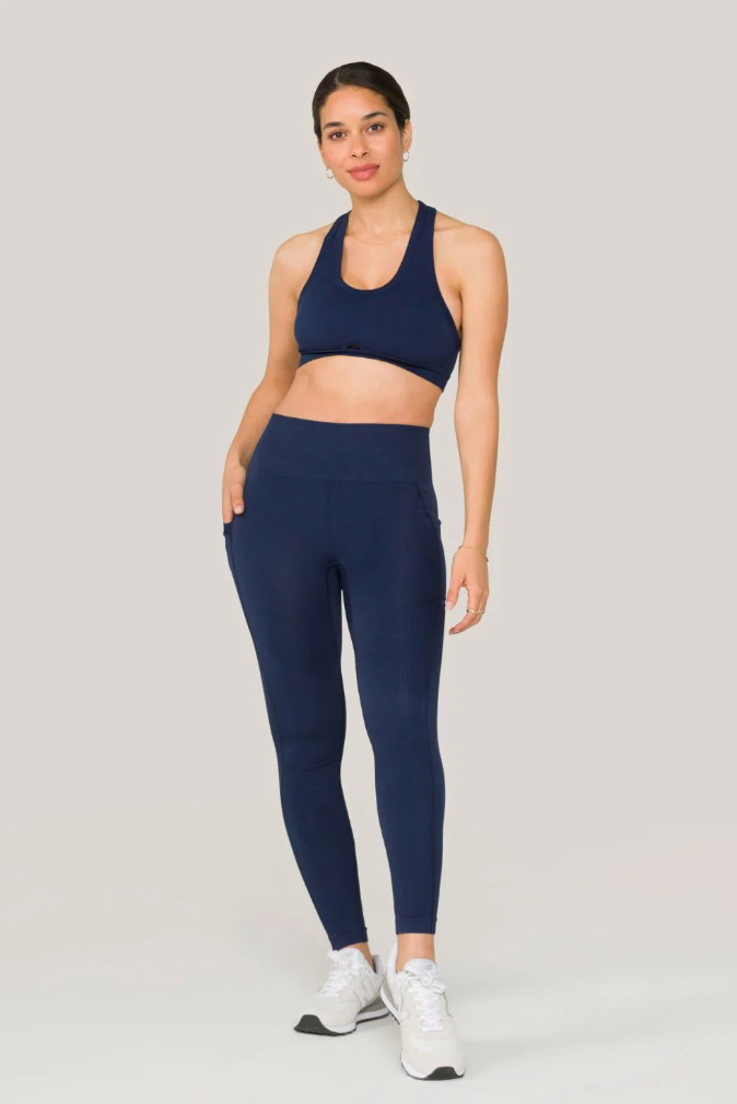 Alala Pocket Barre Legging - Navy