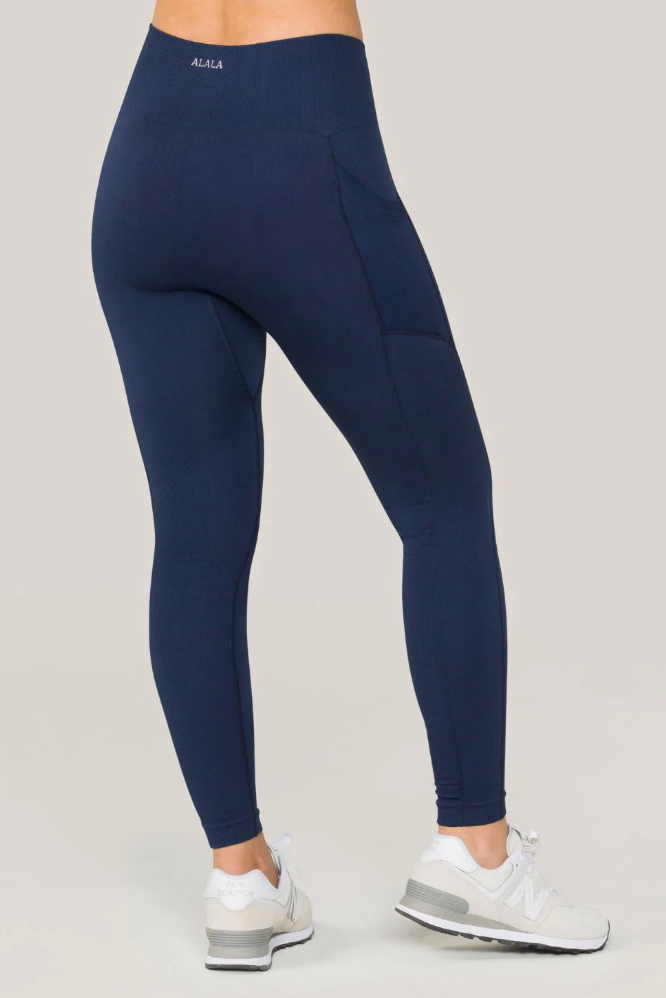 Alala Pocket Barre Legging - Navy