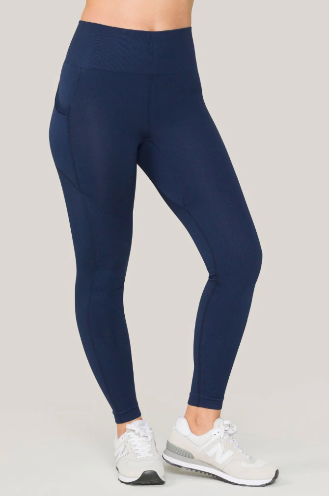 Alala Pocket Barre Legging - Navy