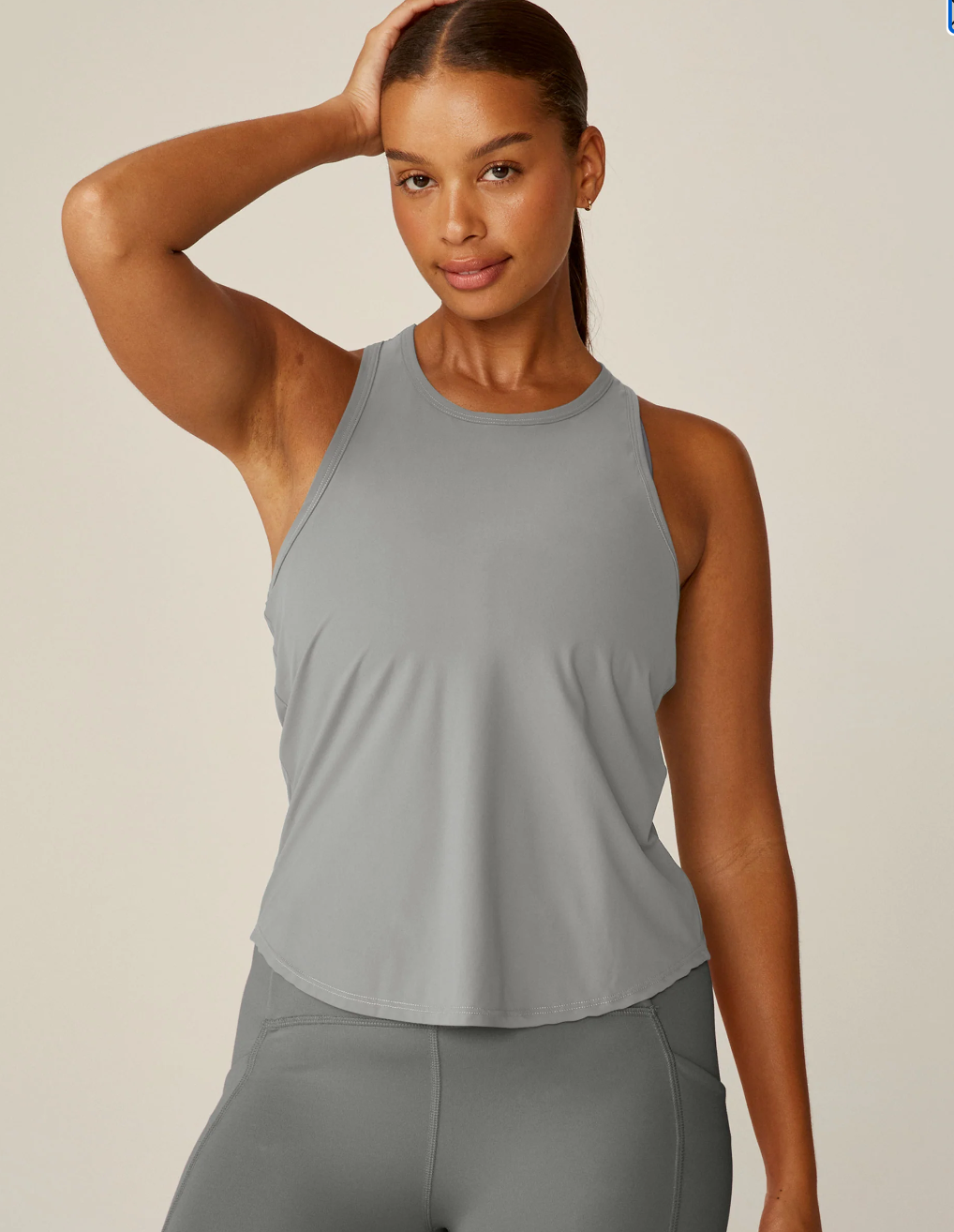 Beyond Yoga POWERBEYOND Lite Resilient Tank - Gray Mist