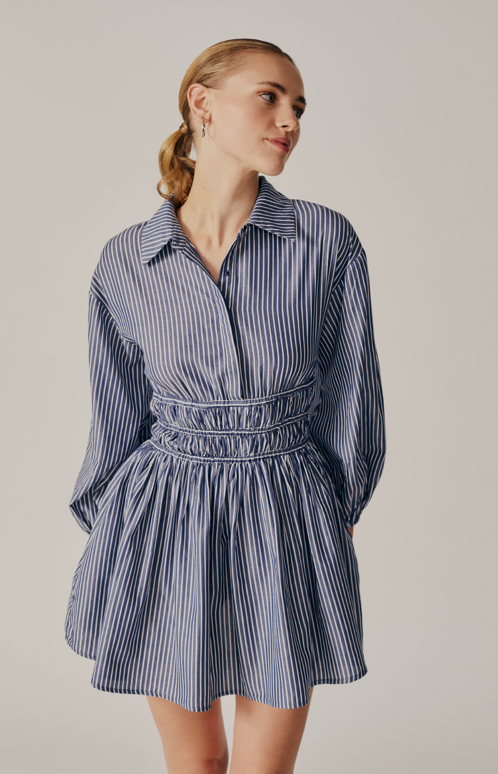 Deluc Campsis Dress - Blue &amp; White Striped