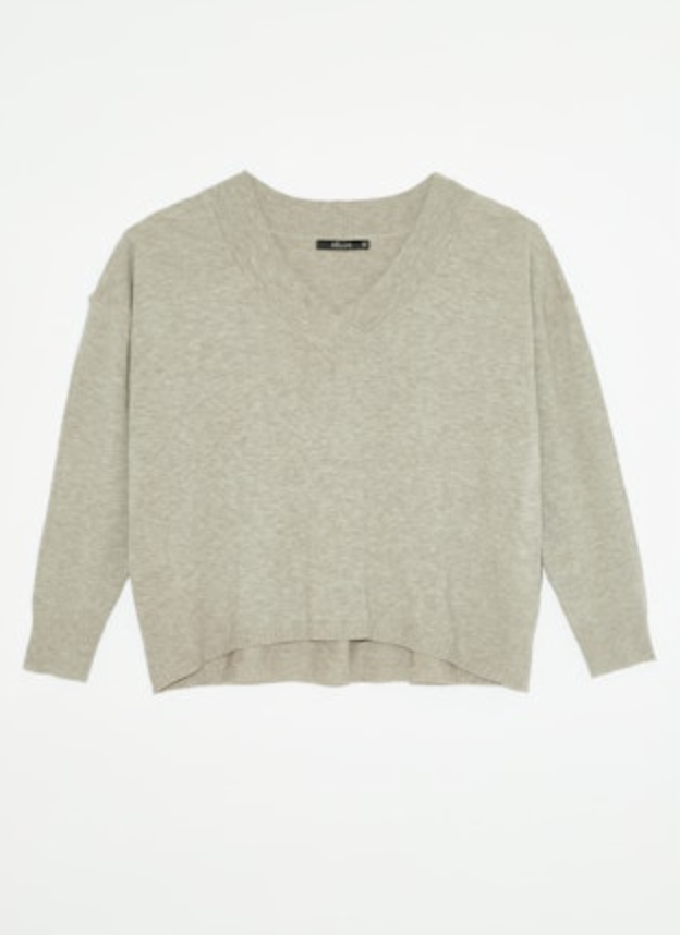 Deluc Betula V-neck Sweater - Mink