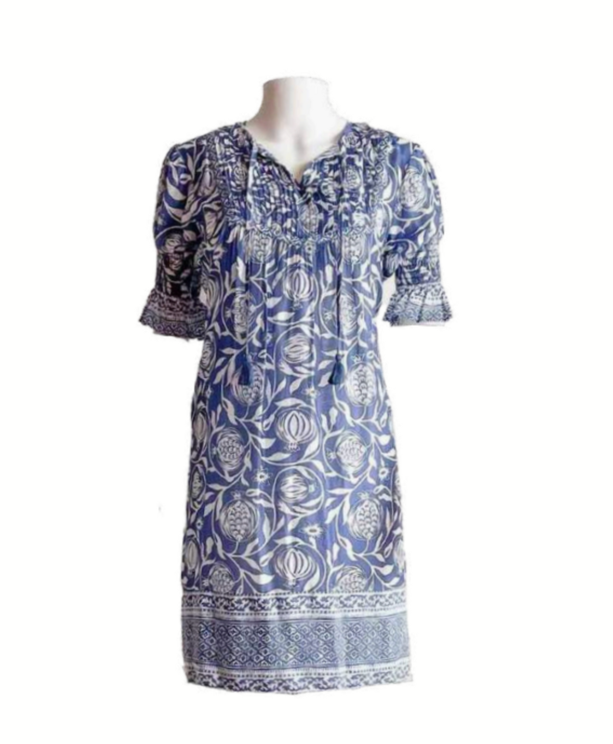 La Plage Celerie Dress - Navy/ White