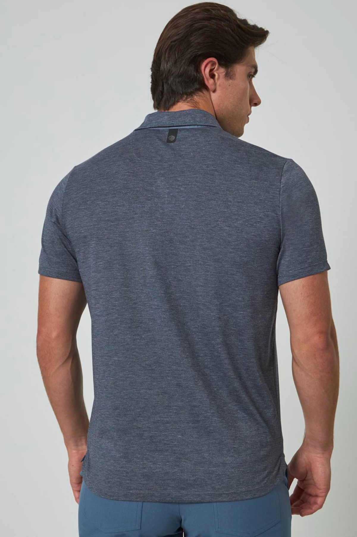 MPG Triumph Short Sleeve Polo - Deep Navy Melange