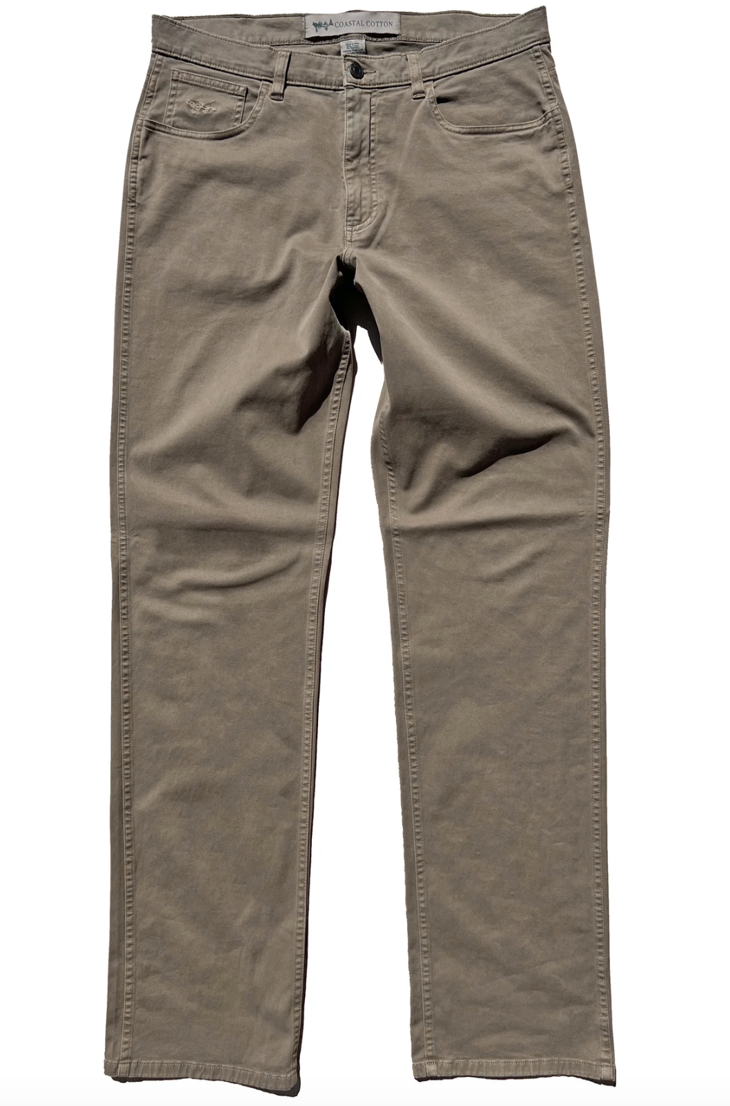 Coastal Cotton Twill Five Pocket Pant - Taupe