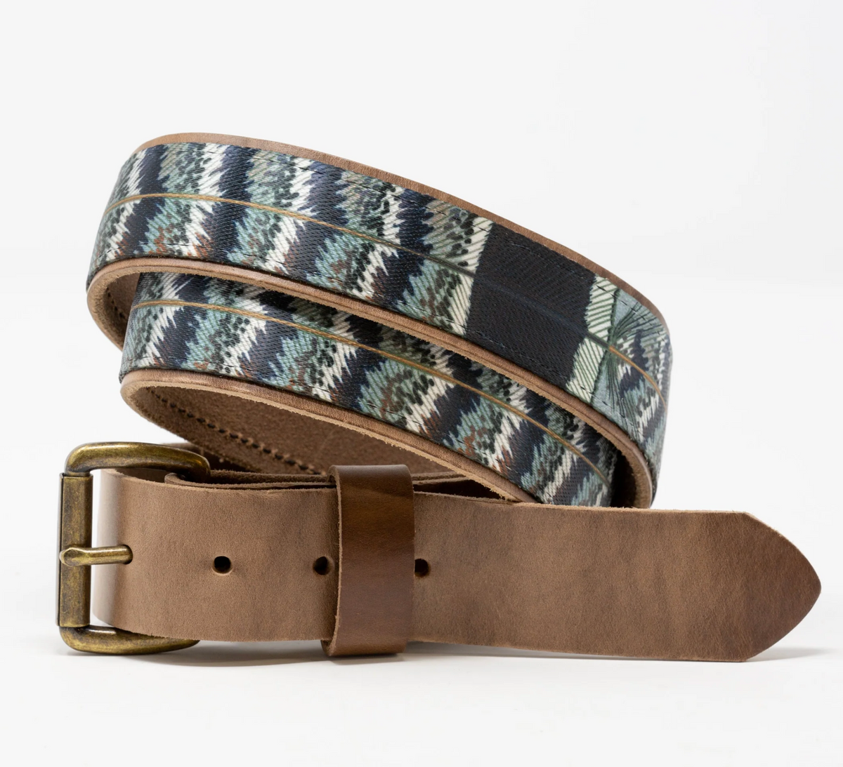 Whiskey Leatherworks The Fish &amp; Upland Print Belts - Grouse