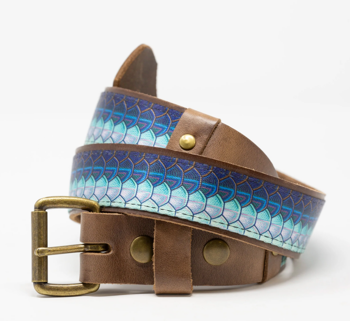 Whiskey Leatherworks The Fish &amp; Upland Print Belts - Tarpon