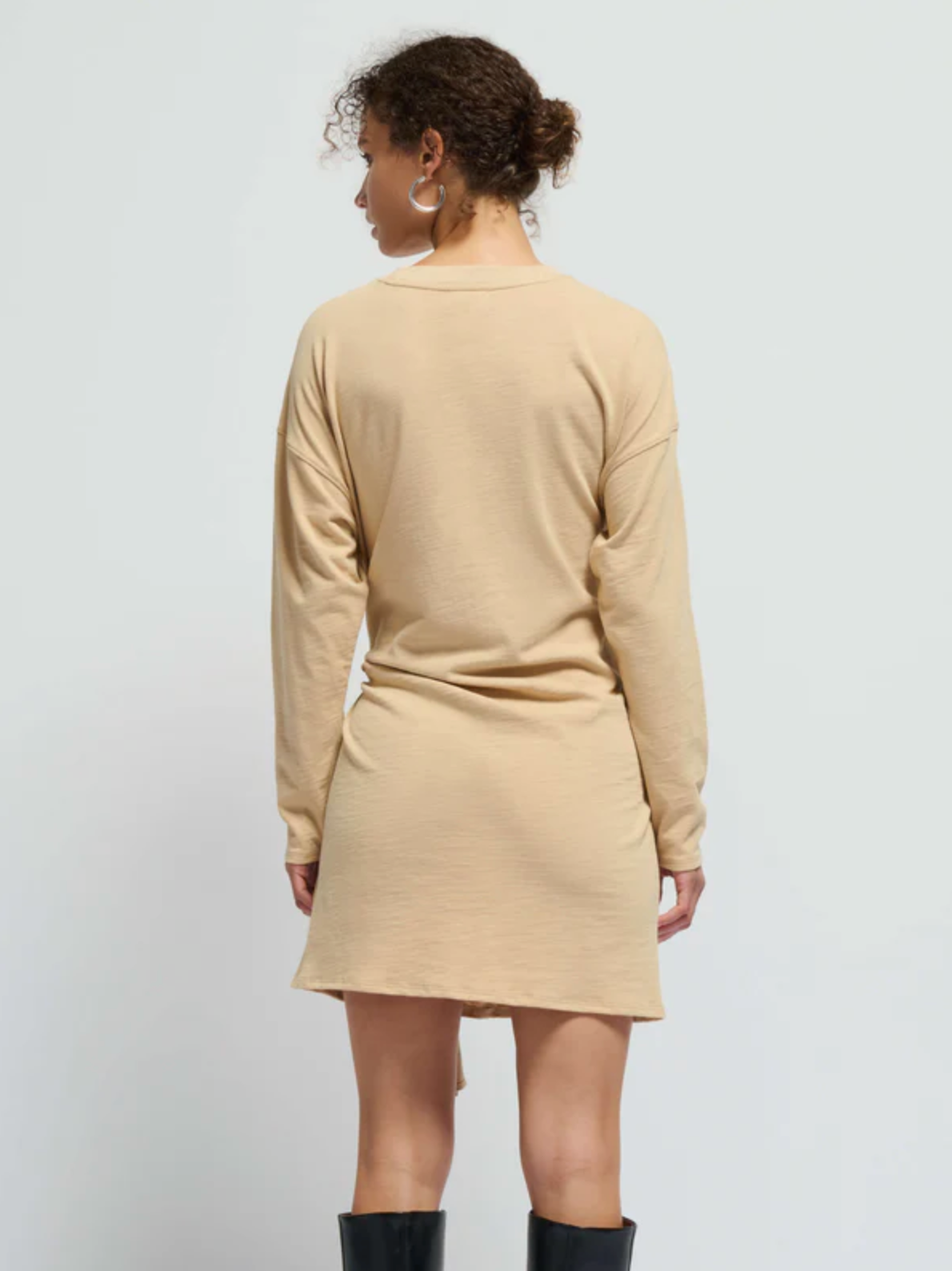 Nation Ltd Gloria Wrap Front Dress - Warm Sand