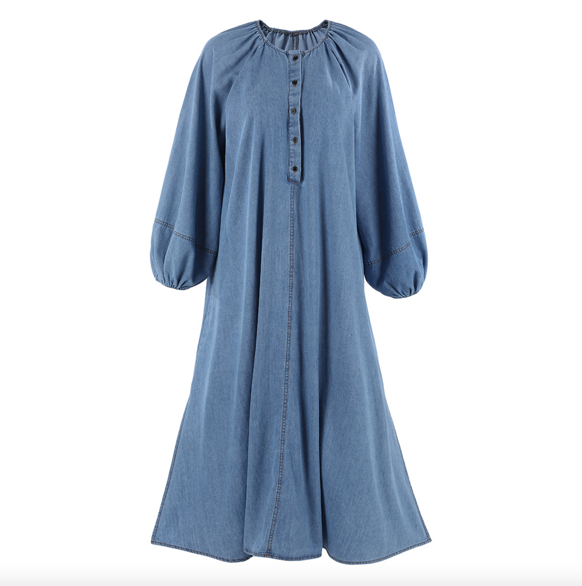 The Shirt By Rochelle Behrens The Bella Dress - Denim