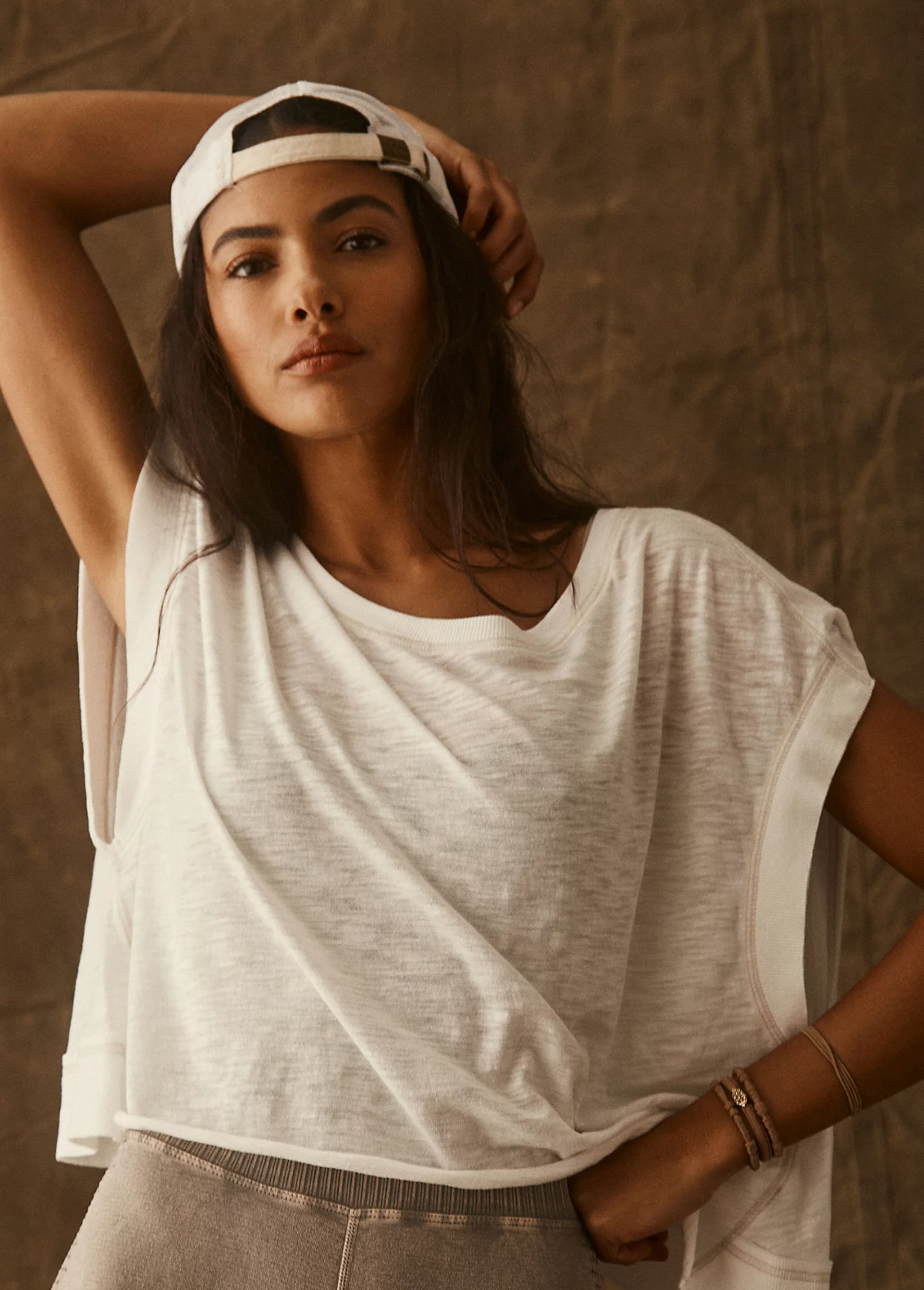 Free People My Time Tee - White