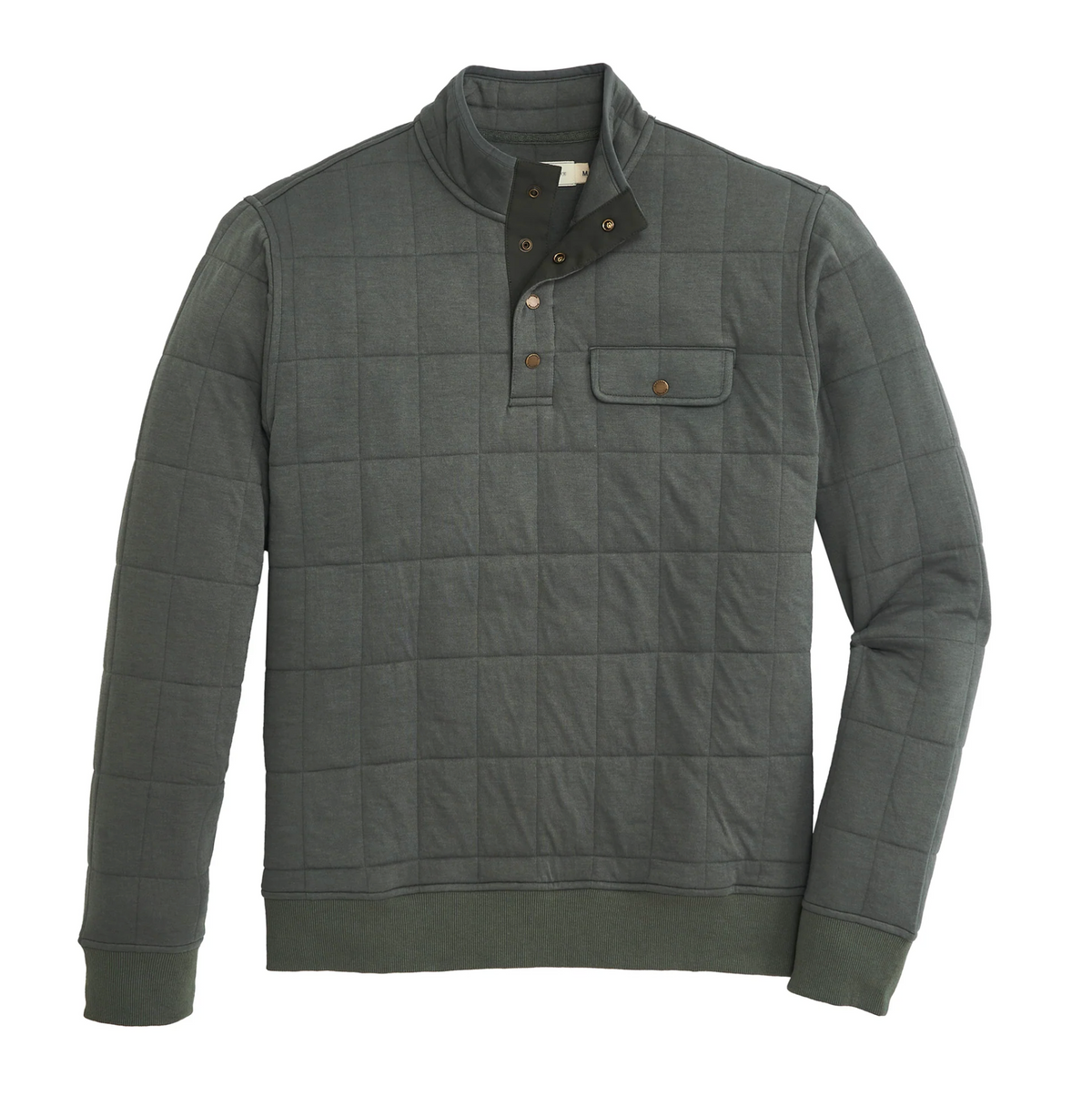 Onward Reserve Box Quilted Pullover - Dark Forest