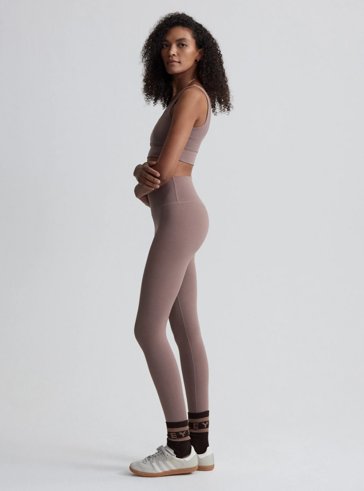 Varley FreeSoft High Rise Legging 25&quot; - Deep Taupe